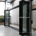 Aluminium folding door with as2047 certificate foldable glass doors